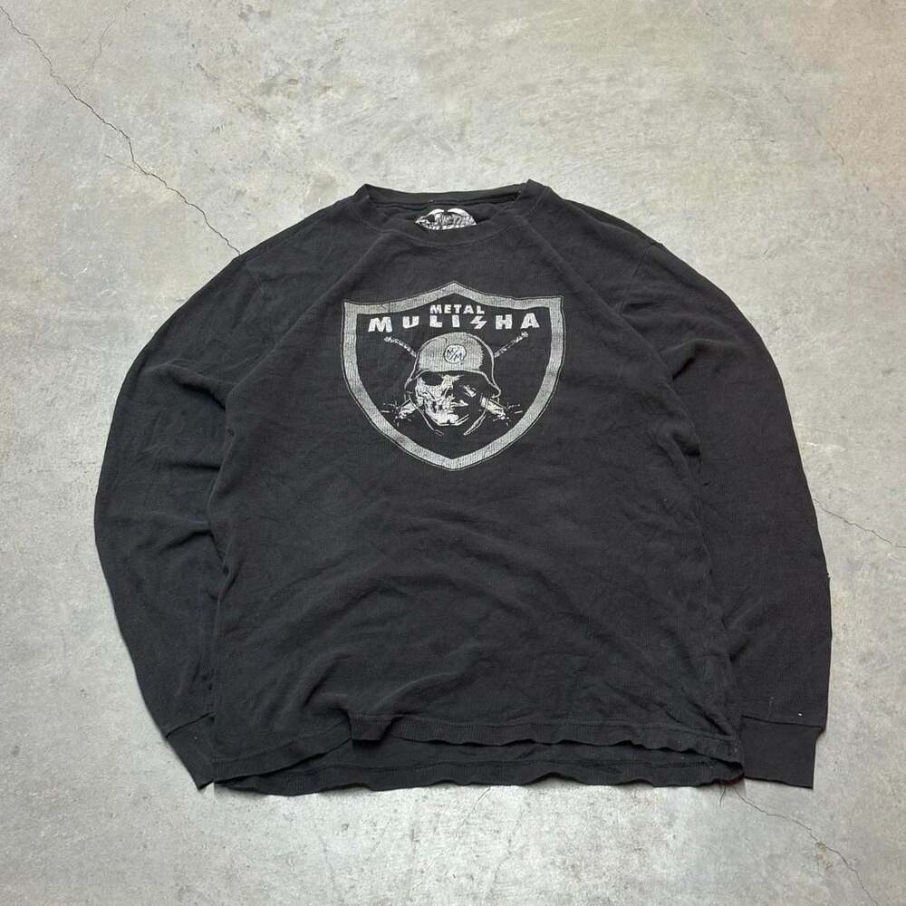 Metal Mulisha Vintage Y2K Shield Logo Thermal Shirt